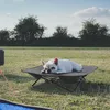 JOIEYOU Hundebett Katzenbett 87x87x33 cm Faltbar Erhöhtes Produktbild-Vorschau 3
