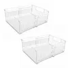 2x Teleskopschublade Korbauszug Küchenschrank Organizer Produktbild-Vorschau 3