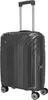 A black trolley suitcase with a telescopic handle and four wheels, shown against a white background. Produktbild-Vorschau