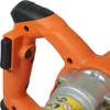 Close-up of the handle and part of the motor housing of an orange power tool. Produktbild-Vorschau