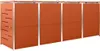 Contenitore per 4 cestini 276,5x77,5x115,5 cm in acciaio Anteprima dell’immagine prodotto 7