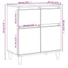 Sideboard Braun Eichen-Optik 60x35x70 cm Holzwerkstoff Produktbild-Vorschau 10