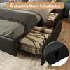 A bed with open drawers showing storage space. Náhled obrázku produktu