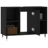 vidaXL Badschrank Schwarz 80x33x60 cm Holzwerkstoff -  Produktbild-Vorschau 5