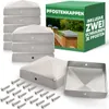 Novatool 10er-Set Pfostenkappen 91x91mm verzinkt mit Produktbild-Vorschau 1