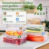 YASHE Frischhaltedose mit Deckel, 4 Teiliges Plastik Produktbild-Vorschau 3