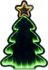 A Christmas tree shaped LED light with an infinity mirror effect. Produktbild-Vorschau