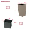 Blumentopf + Einsatz Blumenkübel Rattan RATO SQUARE DRTS300 Produktbild-Vorschau 9
