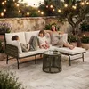Gartenmöbel Set Lounge Rope Sitzgruppe Seil-Optik Produktbild-Vorschau 4