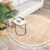 Volero - Tapis rond à poils longs - Lofty Fringe Beige - Ø Voir les images du produit 6