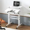 Bureau debout - Table à roulettes réglable en hauteur - Voir les images du produit 2