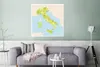 MuchoWow® Poster Karte - Italien - Grün 75x75 cm - Wand Produktbild-Vorschau 5