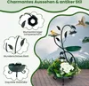 COSTWAY Mangeoire pour oiseaux 83cm avec lampe solaire, Voir les images du produit 5