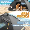 Tenda da spiaggia pieghevole ELONEO con protezione UV 80+, Anteprima dell’immagine prodotto 4
