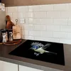 KitchenYeah© Herdabdeckplatte Blaumeise - Vogel - Schwarz , Produktbild-Vorschau 5