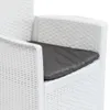 vidaXL Gartenstühle 2 Stk. mit Kissen Weiß Kunststoff Produktbild-Vorschau 7