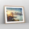 Gerahmtes Poster - Rahmen in heller Eiche - New York Brücke Produktbild-Vorschau 8