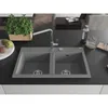 Mexen Hektor zlewozmywak granitowy 2-komorowy 800 x 480 mm, Podgląd zdjęcia produktu 3
