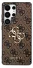 A close-up view of a phone case with a repeating Guess logo pattern and the Guess brand name at the bottom. Produktbild-Vorschau