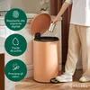 CASABEL Pattumiera, 50L, terracotta, acciaio inox, 100% Anteprima dell’immagine prodotto 3