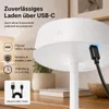 Solar Tischlampe Metall Weiß matt, Touch-dimmbar, Produktbild-Vorschau 2