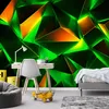 Vlies fototapete Grüne geometrische 3D-Abstraktion 250x175 Produktbild-Vorschau 2