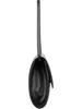 A black clutch bag shown from the side against a white background. Produktbild-Vorschau