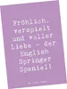Mr. & Mrs. Panda Postkarte Spruch English Springer Spaniel Produktbild-Vorschau 1