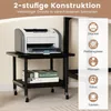 Stół do drukarki z 2 poziomami i zamykanymi kółkami, stojak Podgląd zdjęcia produktu 5