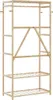 vidaXL Wieszak na ubrania z półkami 80x40x175 cm bambusowy Podgląd zdjęcia produktu 4