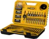 A yellow and black Dewalt accessory set is open and displayed against a white background. Náhled obrázku produktu
