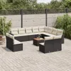 The Living Store 13-tlg. Garten-Sofagarnitur mit Kissen Produktbild-Vorschau 2