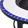 Braciere a Mosaico Blu e Bianco 68 cm in Vetroceramica Anteprima dell’immagine prodotto 5