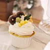 Muffinförmchen 50 Stück Weiß Gold Papier Backförmchen Produktbild-Vorschau 8
