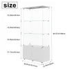LED Vitrine - Glasvitrine - 78,5 x 35 x 164 cm - 3 Produktbild-Vorschau 6