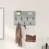 Nástěnný věšák na kabáty s policí Šedá Sonoma 60 x 40 x 12 Náhled obrázku produktu 3