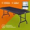 CASARIA® Gartentisch klappbar Polyrattan Campingtisch Produktbild-Vorschau 3