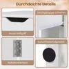 A collage of four close-up images highlighting specific features of a white table. Náhľad obrázku produktu