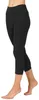 Merry Style Damen 3/4 Leggings MS10-301 (Schwarz, M) Produktbild-Vorschau 2