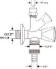 Fukana Kombi-Eckventil 1/2" 52213  1/2", selbstdichtend, Produktbild-Vorschau 2