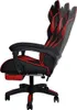 DUNMOON Gaming Stuhl, schwarz/rot, aus Öko-Leder, Metall & Produktbild-Vorschau 2