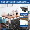 DanDiBo 2x nohy stolu z nerezové oceli 72 x 60 cm rám stolu Náhled obrázku produktu 4