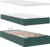 Ottoman-Bett mit Matratze & LEDs Dunkelgrün 90x190 cm Samt Produktbild-Vorschau 7