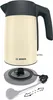 A cream-colored Bosch electric kettle and its base with power cord. Anteprima dell’immagine prodotto