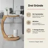 Carenza Home Beistelltisch C-Form, Sofatisch mit Rollen, Produktbild-Vorschau 3