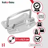 KOTARBAU® Kistengriff 110 x 85 mm Silber Schwarz Klappgriff Produktbild-Vorschau 5
