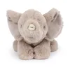 A plush toy elephant sits facing the camera on a white background. Voir les images du produit