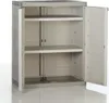 Lagerschrank aus Harz, Beige, 70x44x88cm, mit 2 Türen und 2 Produktbild-Vorschau 2