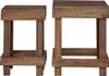 vidaXL Pflanzenständer 2 pcs Braun 70 x 11 x 27 cm Mahagoni Produktbild-Vorschau 5