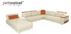 Designer Leder Stoff Sitz Modernes Ecksofa UForm Wohnzimmer Produktbild-Vorschau 1